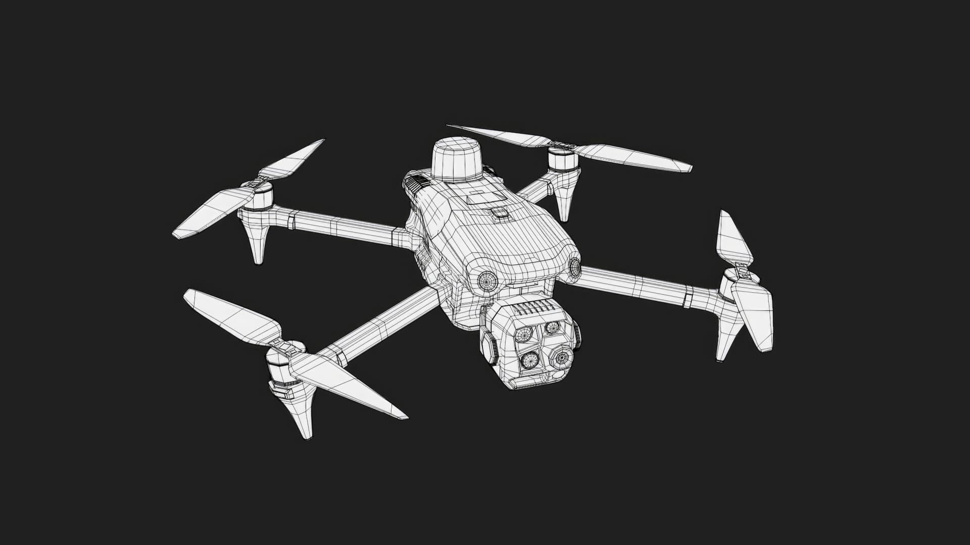 DJI Matrice 4T — 3D render 07 · Gabriel Kodesh