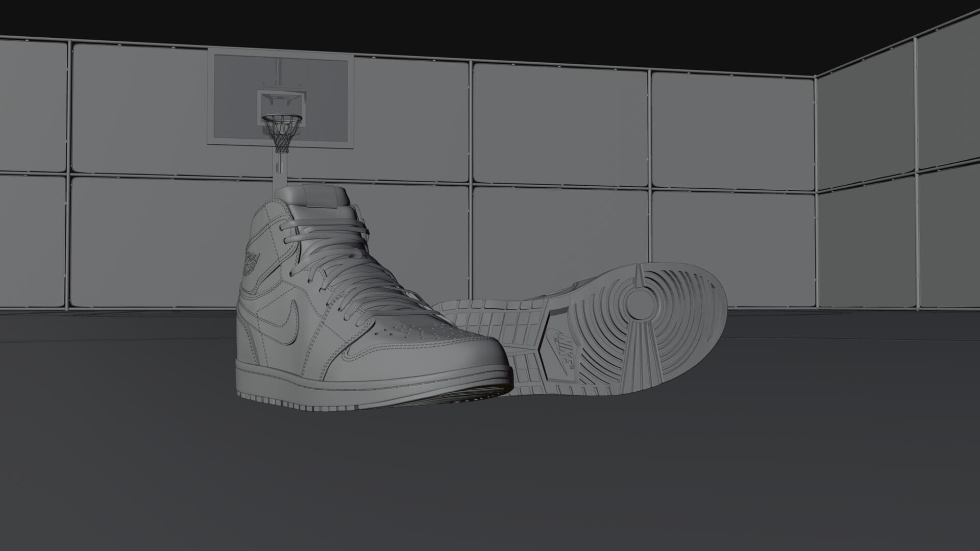Nike Air Jordan 1 — Render 3D 03 · Gabriel Kodesh