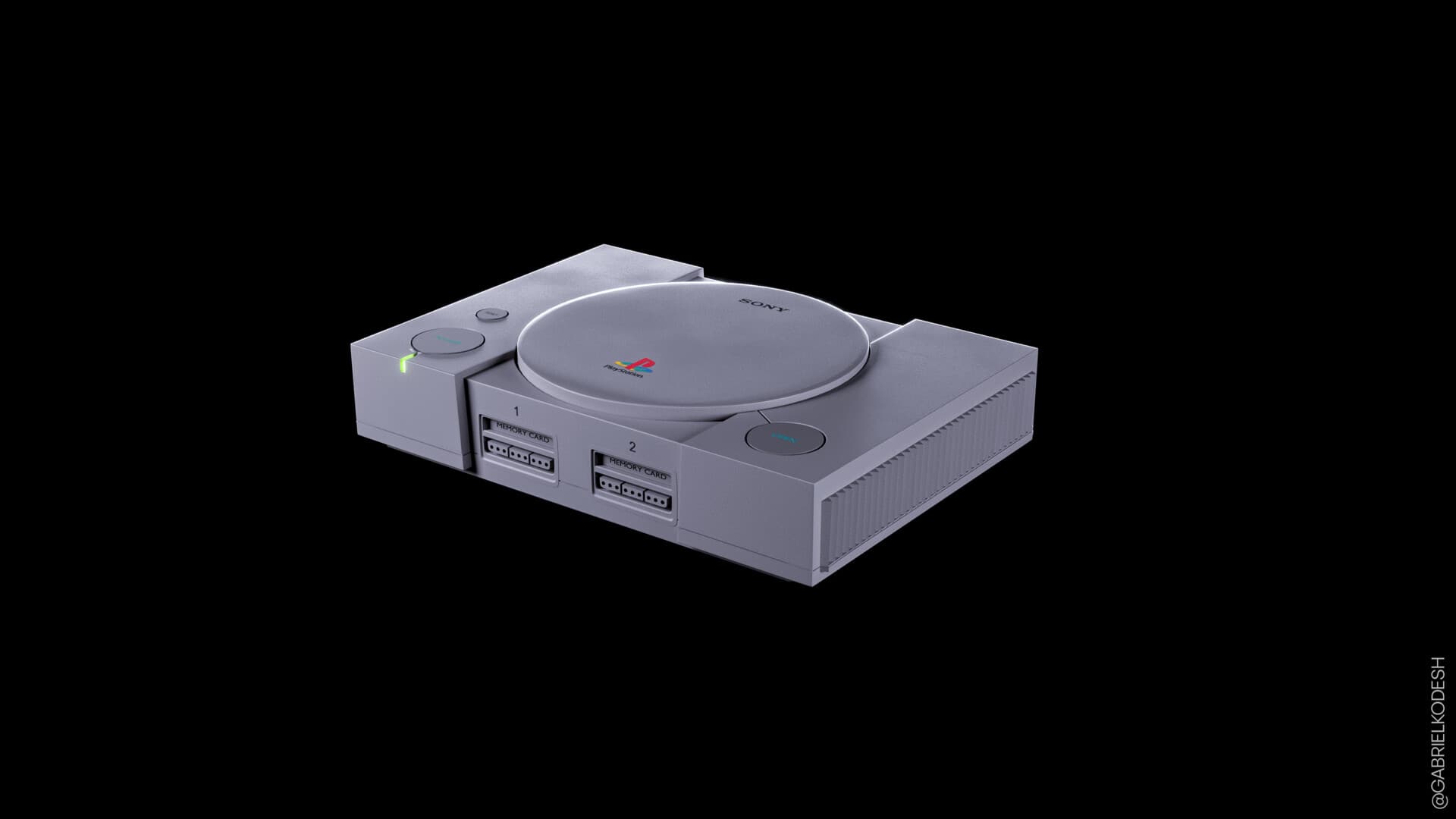 PlayStation 1 — 3D Model · Gabriel Kodesh