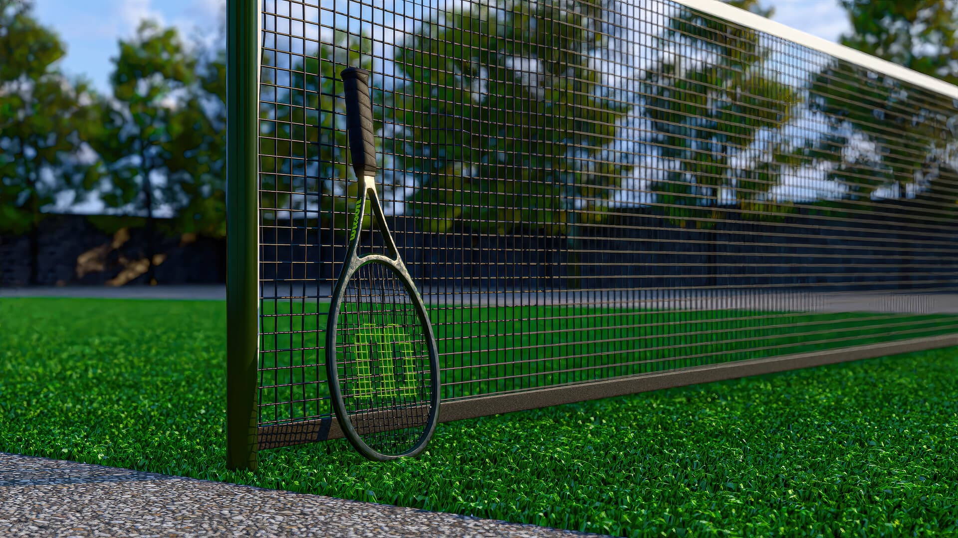 Tennis Racket — Render 3D 02 · Gabriel Kodesh