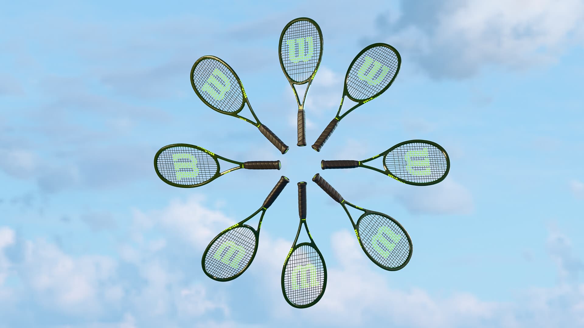 Tennis Racket — Render 3D 03 · Gabriel Kodesh