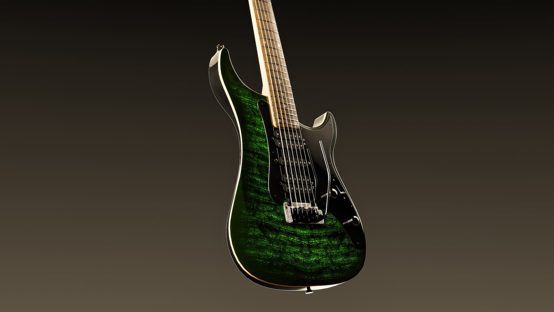 Vigier Excalibur Guitar — Render 3D 02 · Gabriel Kodesh