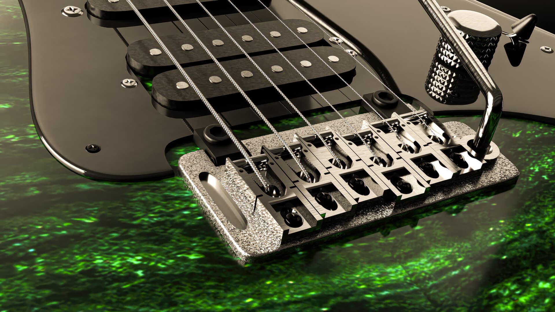 Vigier Excalibur Guitar — Render 3D 05 · Gabriel Kodesh