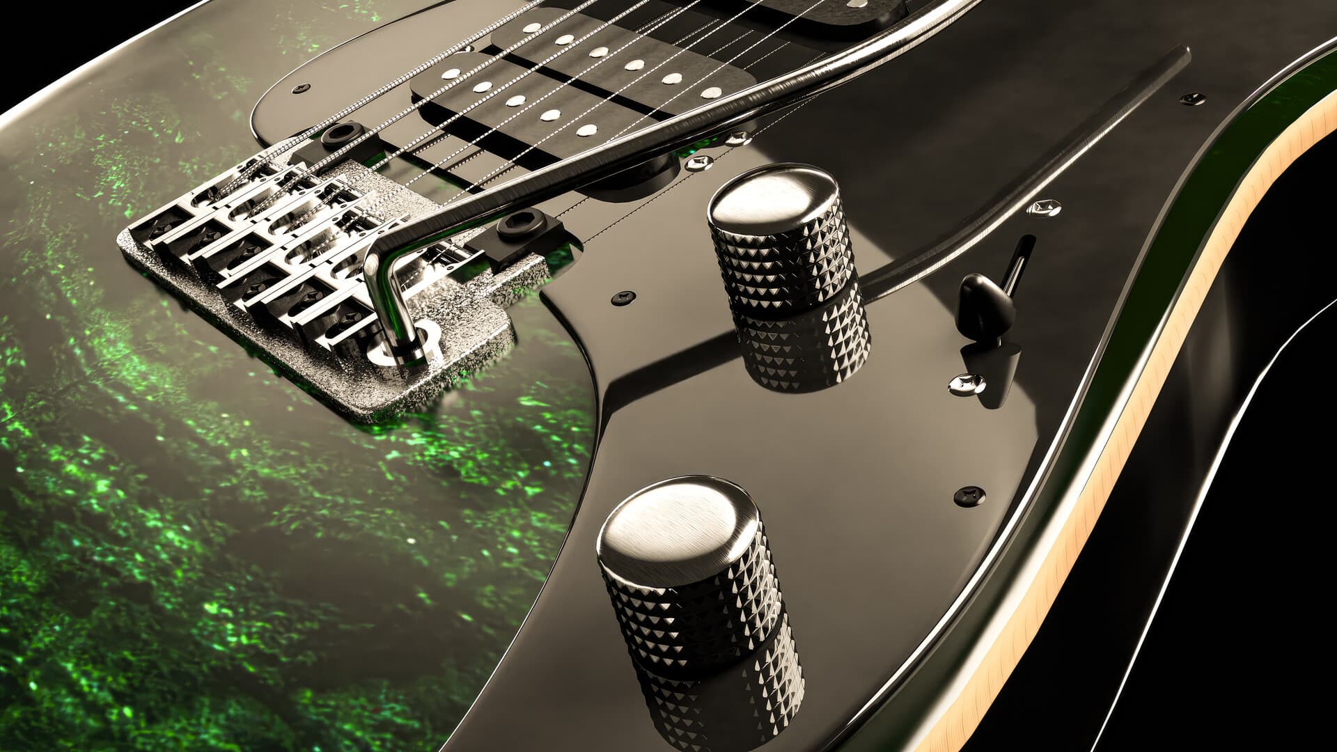 Vigier Excalibur Guitar — Render 3D 09 · Gabriel Kodesh