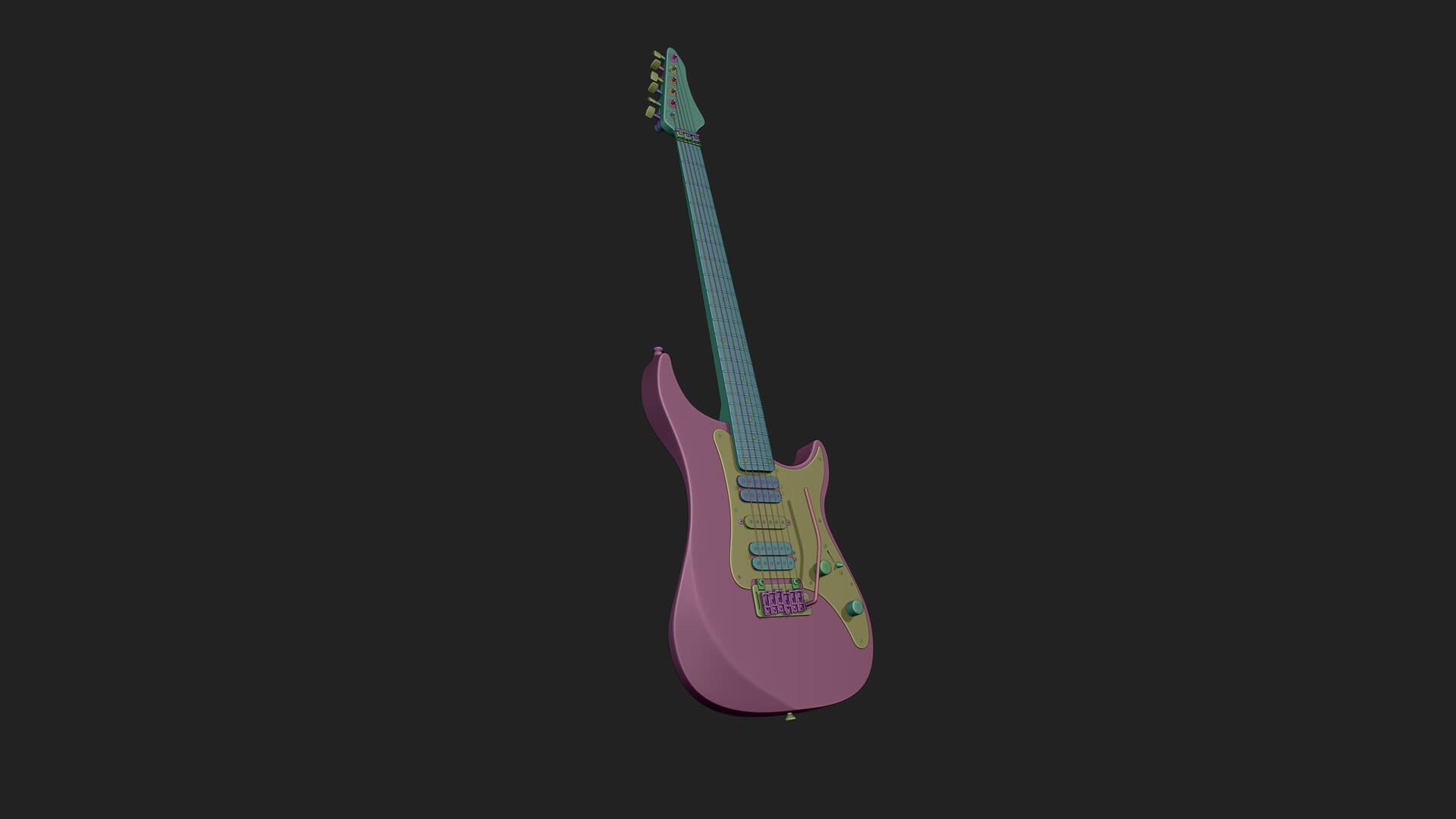 Vigier Excalibur Guitar — Render 3D 11 · Gabriel Kodesh