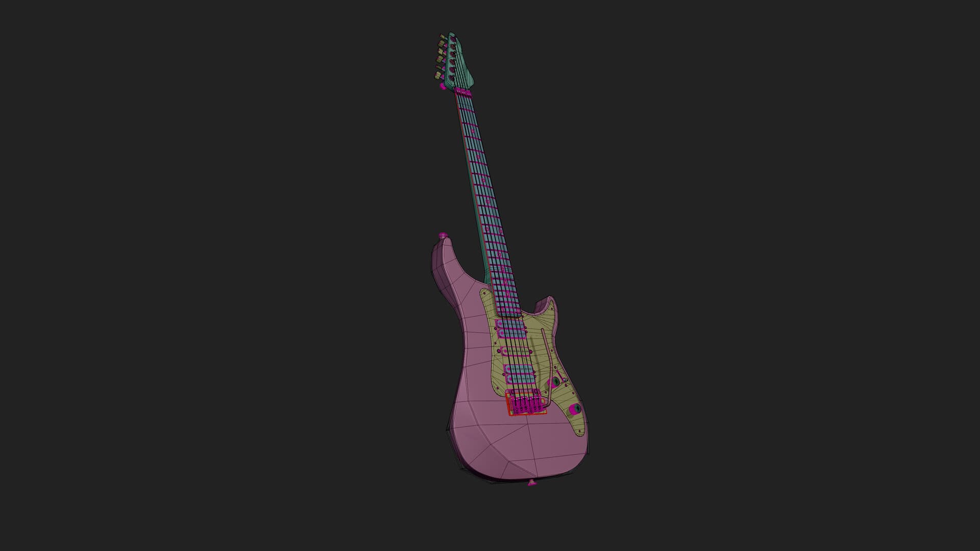 Vigier Excalibur Guitar — Render 3D 12 · Gabriel Kodesh