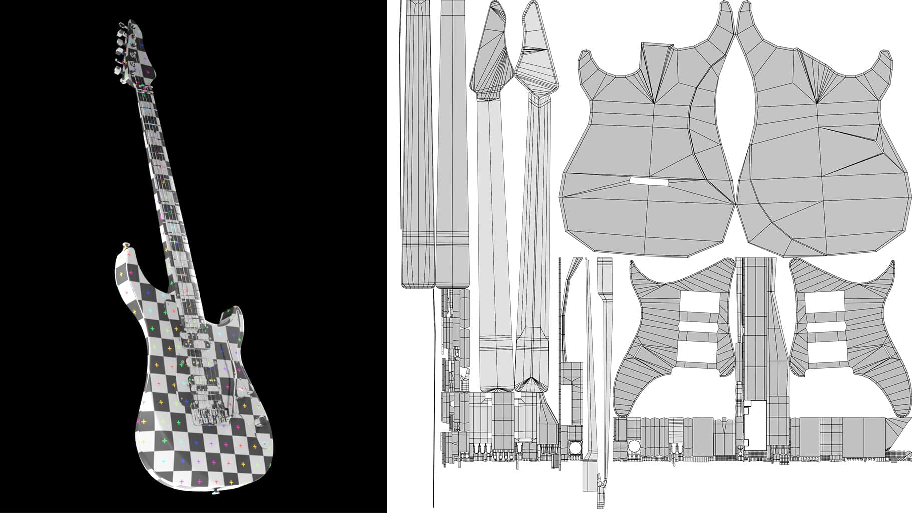 Vigier Excalibur Guitar — Render 3D 13 · Gabriel Kodesh